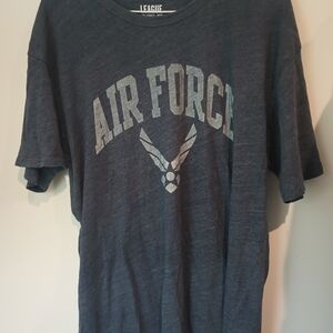 League Men's Air Force Graphic T-Shirt - Dark Gray